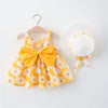 Daisy Charm Bow Back Beach Dress for Girls ATHLEXES