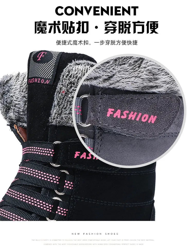 PlushWarm Waterproof Women's Snow Ankle Boots ATHLEXES