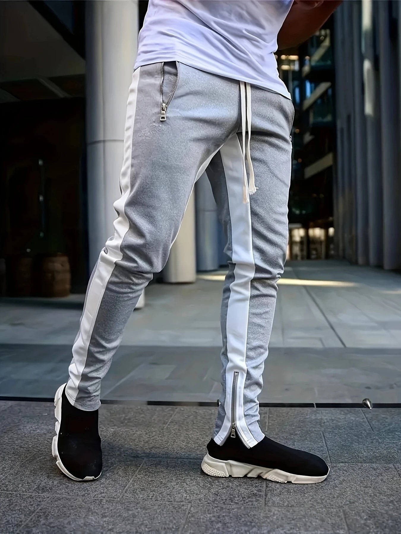 Stylish Color Block Jogging Pants for Men ATHLEXES