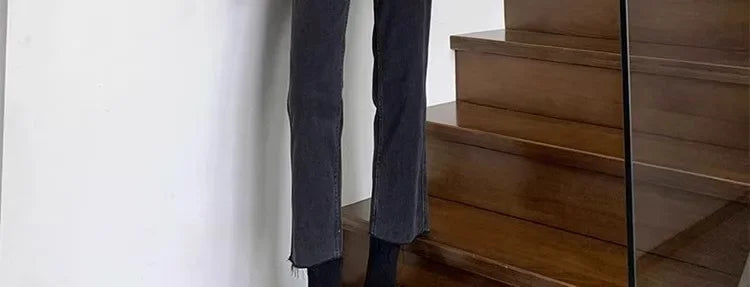 BumpStyle High Elasticity Maternity Fringe Jeans ATHLEXES