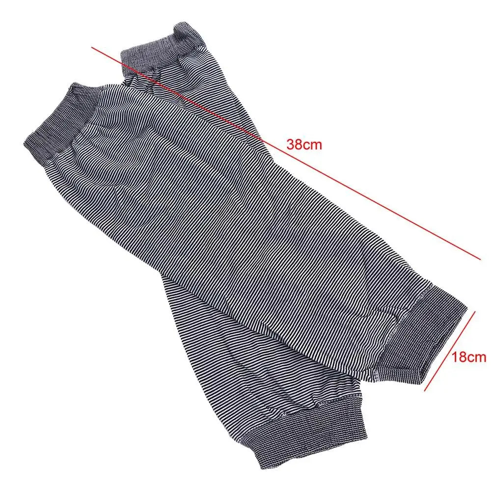 CoolComfort Striped Arm Warmers for Outdoor Activities ATHLEXES