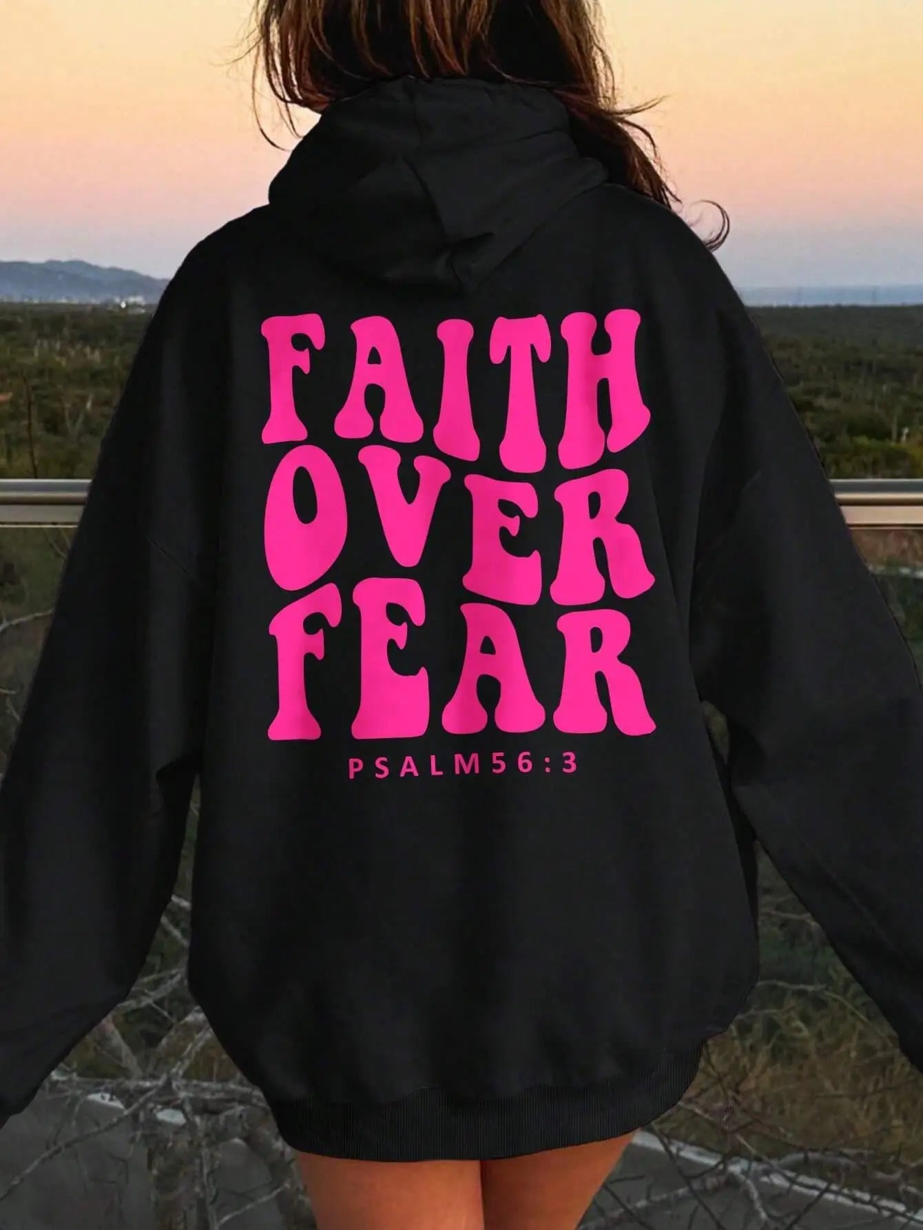 Faith Over Fear Fleece Hoodie for Women ATHLEXES