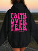 Faith Over Fear Fleece Hoodie for Women ATHLEXES