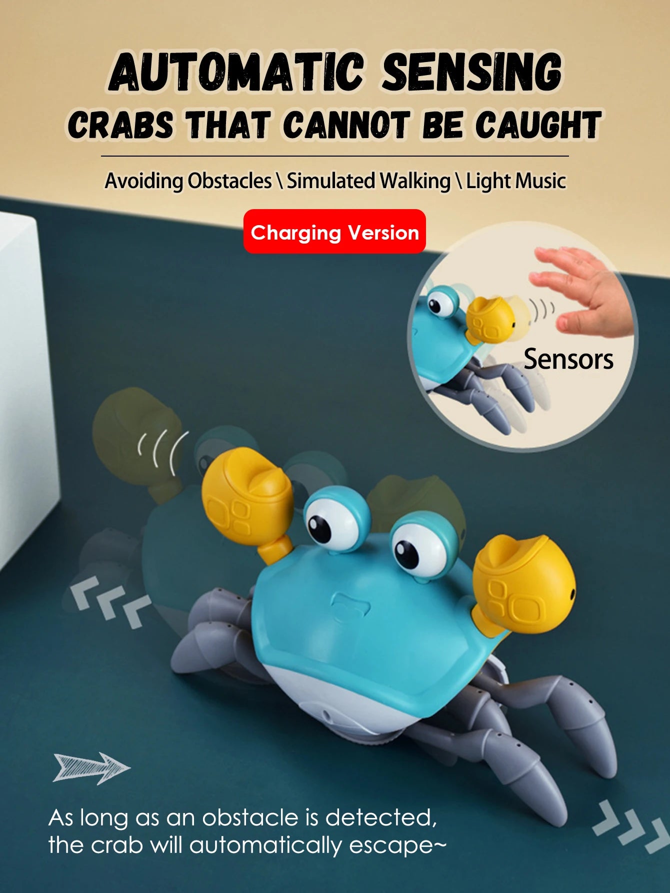 Induction Escape Crab Interactive Toy ATHLEXES