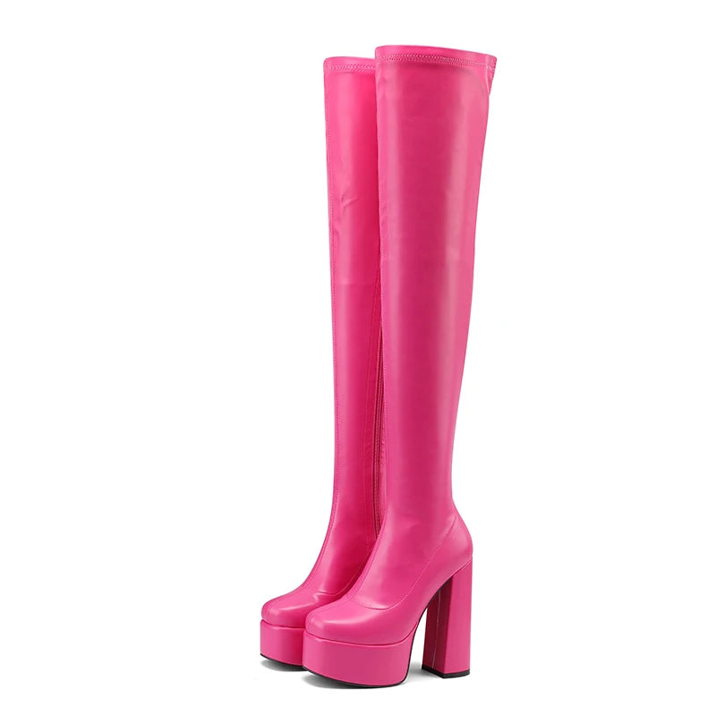 ChicSquare Over-The-Knee High Heel Boots ATHLEXES
