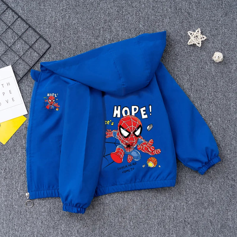 Spider-Man Boys Hooded Jacket for Kids ATHLEXES
