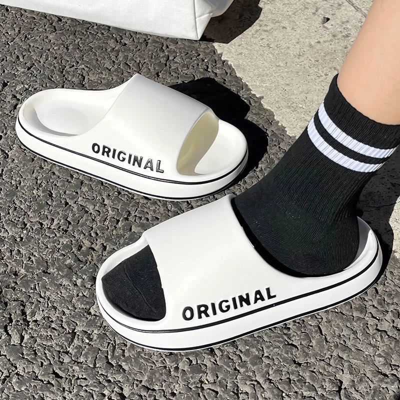 Feslishoet Luxe Letter Slides for All Seasons ATHLEXES