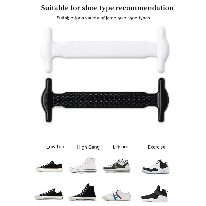 No-Tie FlexiShoelaces 16pcs for Sneakers & Sports ATHLEXES
