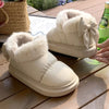 BowWarm Plush Ankle Boots for Cozy Winter Elegance ATHLEXES