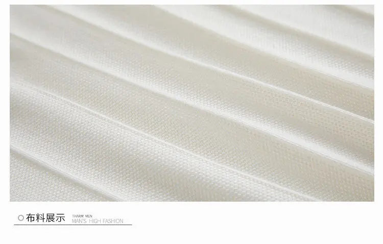 Korean Business Casual Summer Knit T-Shirt for Men ATHLEXES