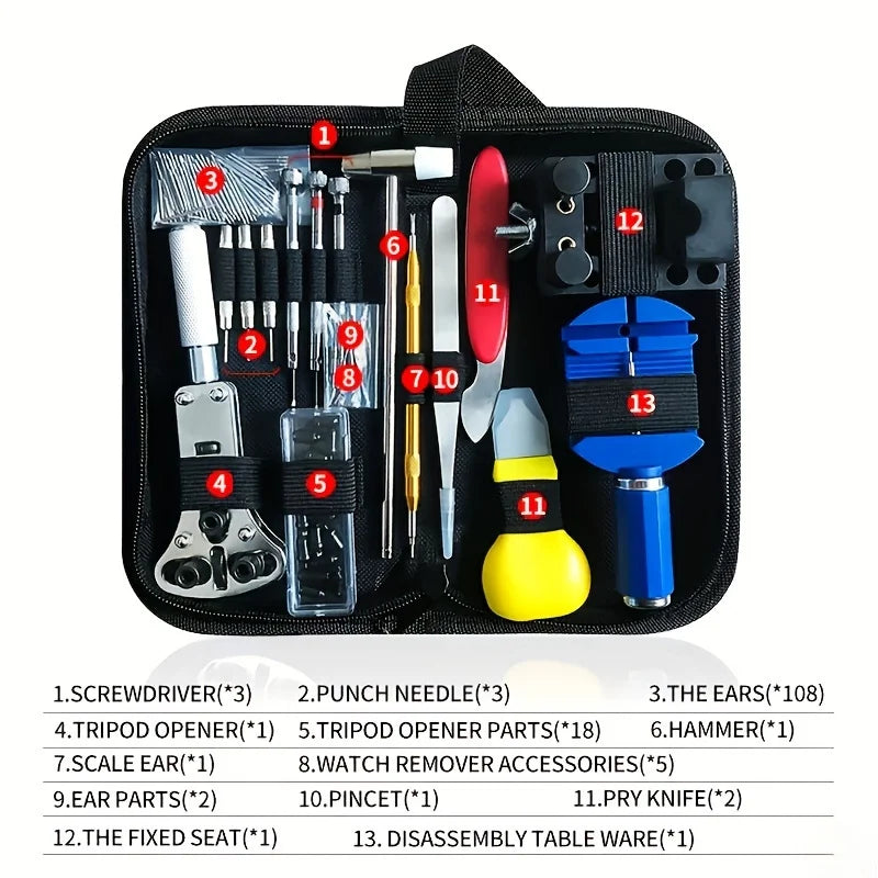 PrecisionPro 147 Piece Watch Repair Kit ATHLEXES