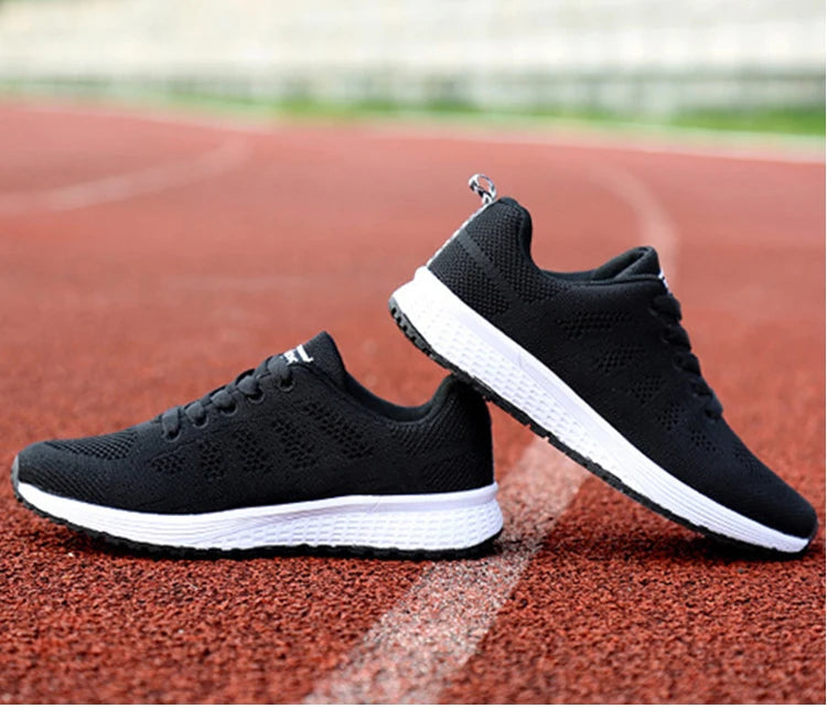 BreatheEasy Women's White Athletic Sneakers for Sport and Casual Wear ATHLEXES