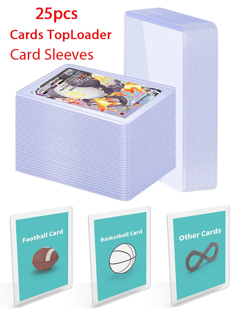 Premium CardGuard 25pcs TopLoaders for Trading Cards ATHLEXES