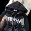 Devil Chic Zipper Hoodie for Stylish Women ATHLEXES