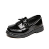 Elegant Bow-Knot Leather Flats for Girls' Events ATHLEXES
