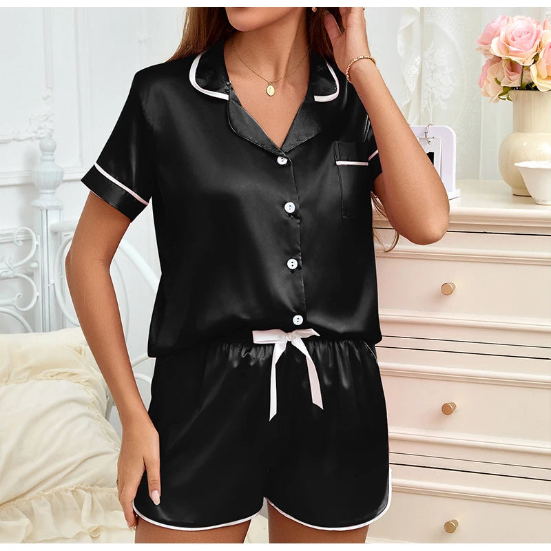 SilkDream Women's Satin Pajama Set ATHLEXES