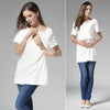 NurtureNest Stylish Nursing T-Shirt for Moms ATHLEXES