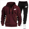 Men's Zipper Hooded Tracksuit with Multi-Pockets ATHLEXES