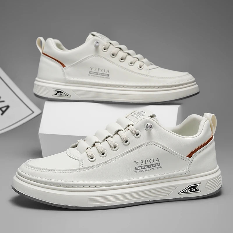 BreatheEasy Leather Casual Sneakers for Men ATHLEXES