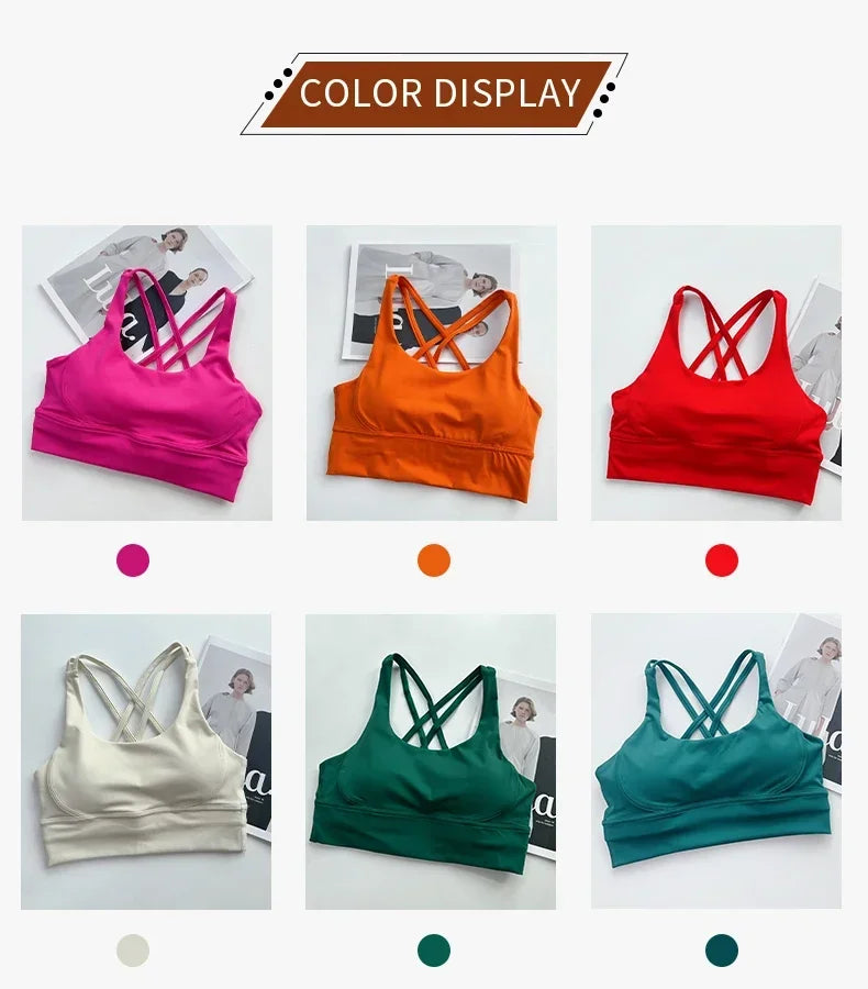 ActiveFit Cross Back Yoga Sports Bra ATHLEXES