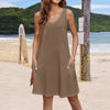 Summer Breeze Plus Size Pocket T-Shirt Dress ATHLEXES
