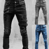 Retro Moto Punk Skinny Cargo Jeans for Men ATHLEXES