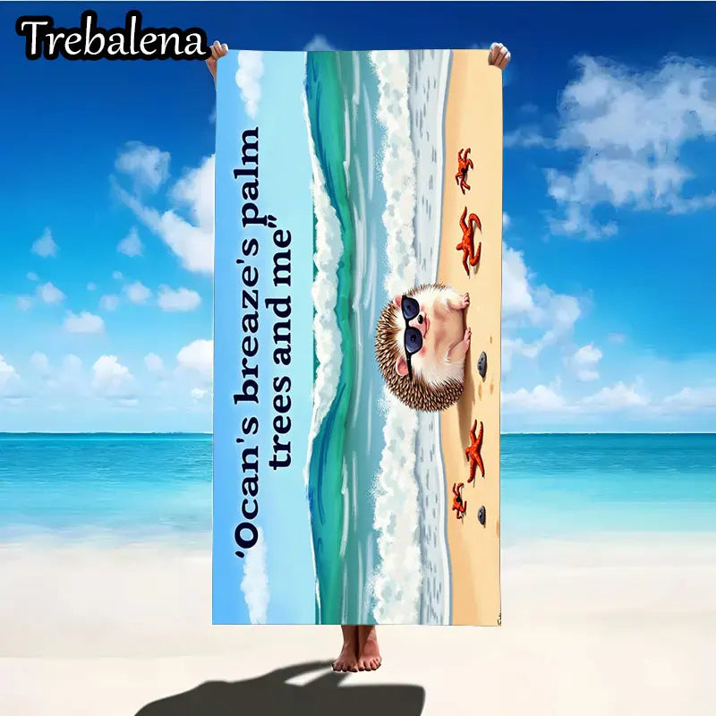 Ocean Breeze Palm Tree Beach Towel ATHLEXES