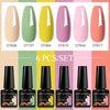NailArt Pro 6pc UV Gel Polish Kit for Manicure ATHLEXES