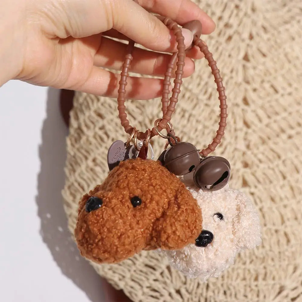 Charming Poodle Plush Keychain for Dog Lovers ATHLEXES