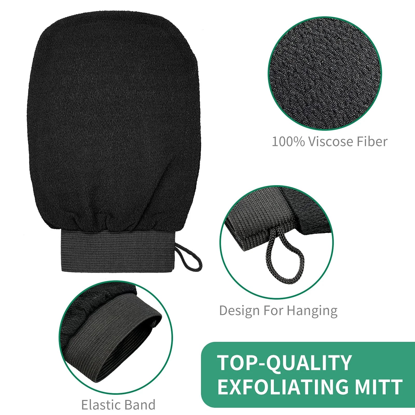 ExfoliGlow 1pc Deep Exfoliating Mitt for Radiant Skin ATHLEXES