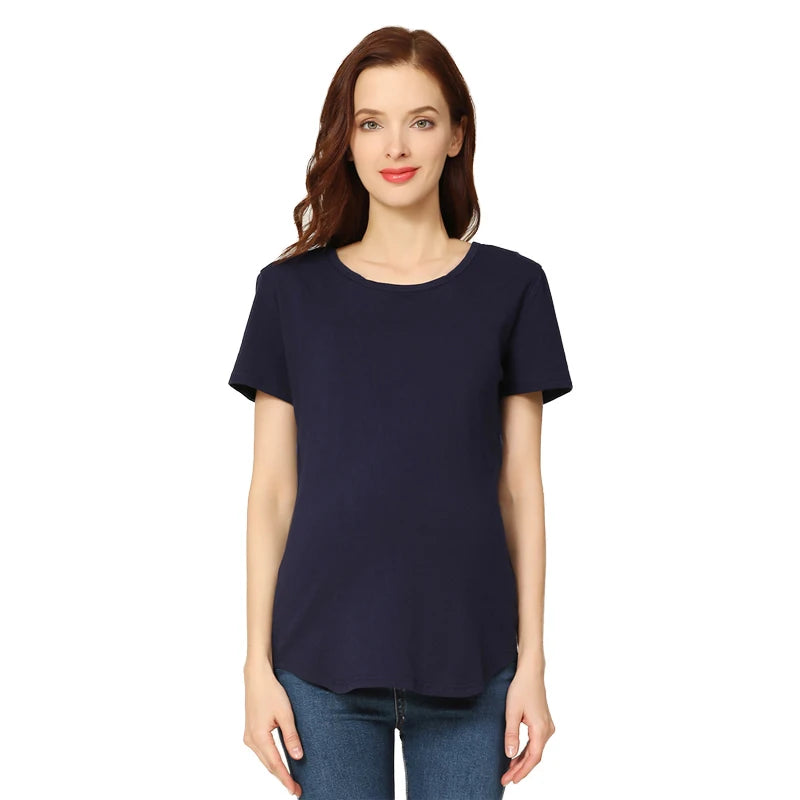 Maternity Comfort Tee for Nursing Moms ATHLEXES