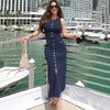 TARUXY Elegant High Waist Ribbed Knit Dress ATHLEXES