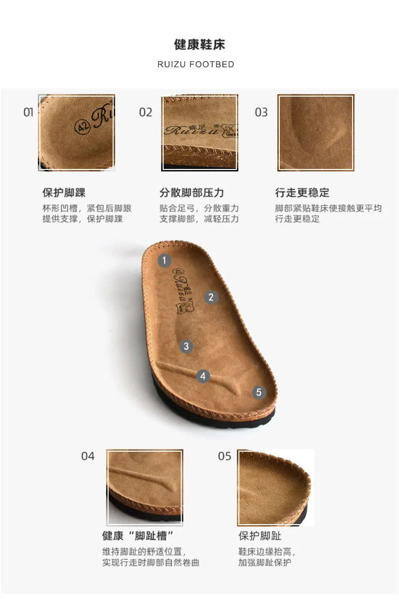 Cork Breeze Summer Sandals for Men - Stylish Beach Footwear ATHLEXES