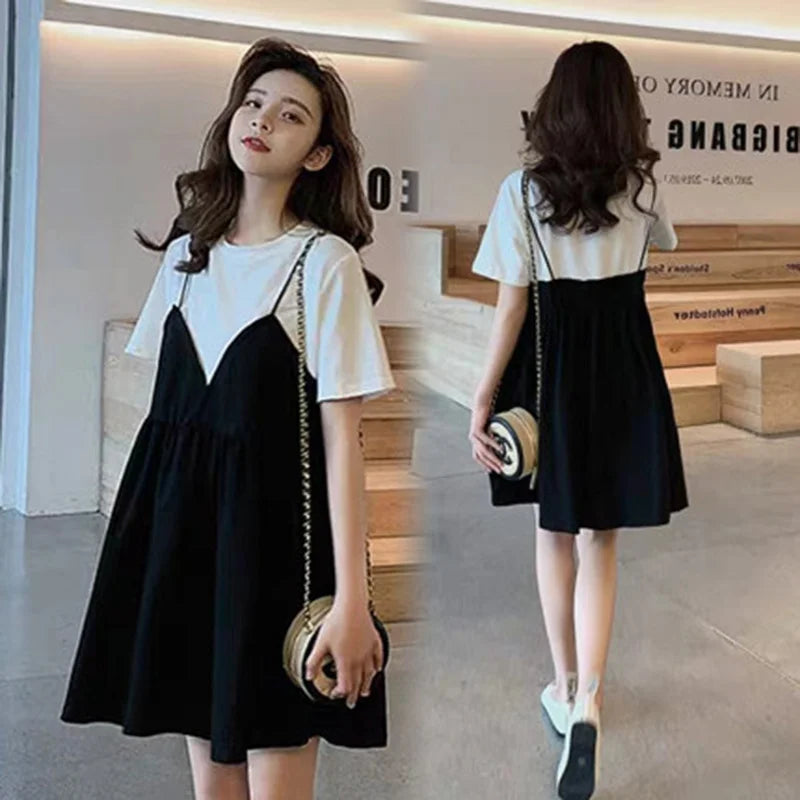 Chic Maternity Summer Dress with Halter Neck ATHLEXES