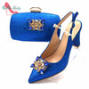 Royal Blue Elegance: Nigerian Pumps & Bag Set ATHLEXES