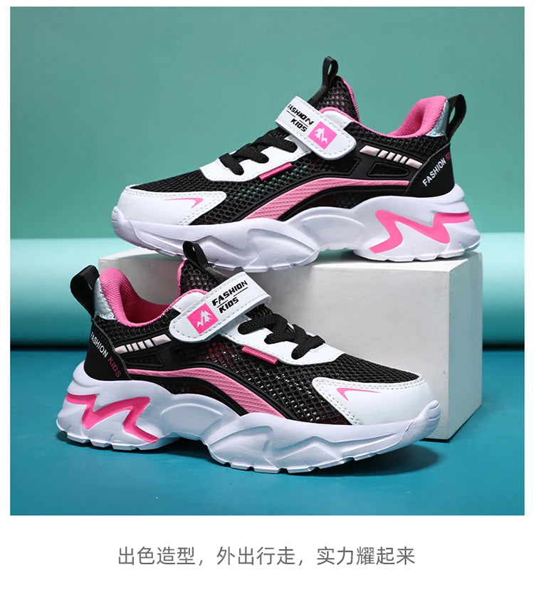 BreezeStep Kids Breathable Mesh Sneakers ATHLEXES