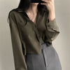 Elegant Casual White Long Sleeve Blouse ATHLEXES