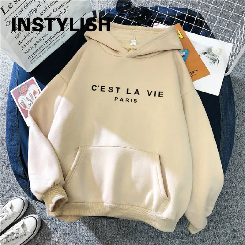 Chic Spring Loose Fit Hoodie for Women ATHLEXES