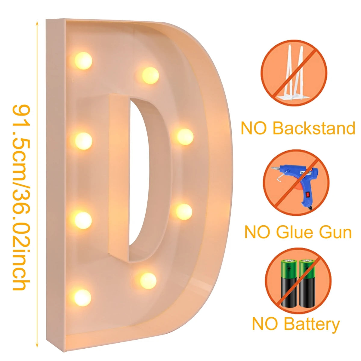 Giant LED Letter Light Box for Events & Decor ATHLEXES