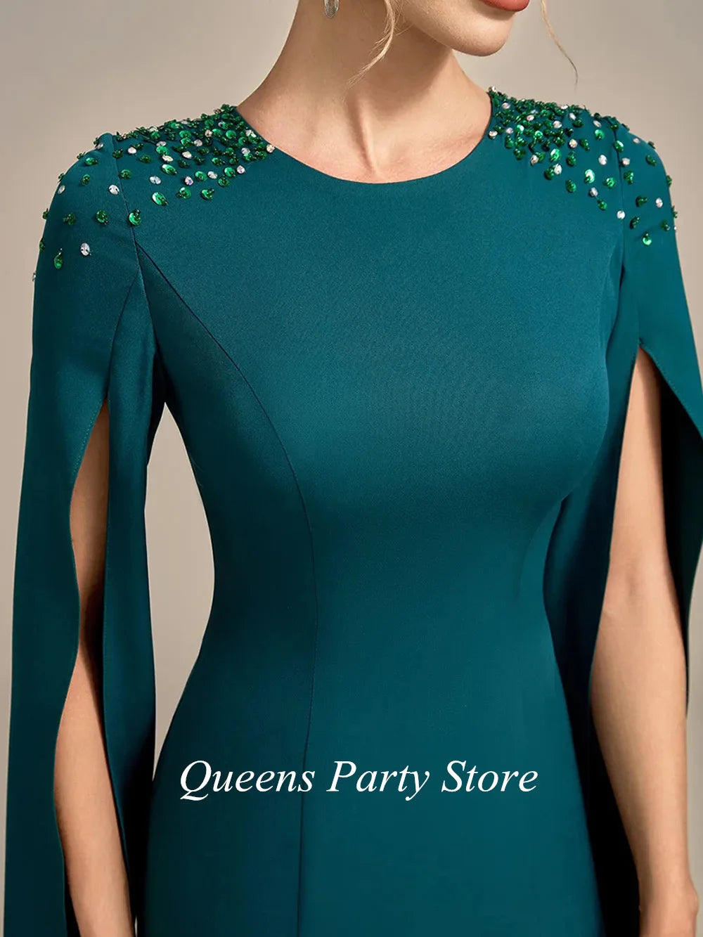Mermaid Elegance: Beaded Mother of the Bride Gown ATHLEXES