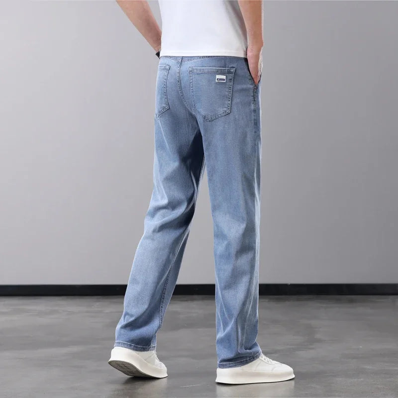 BreezyCool Men's Summer Denim Pants ATHLEXES