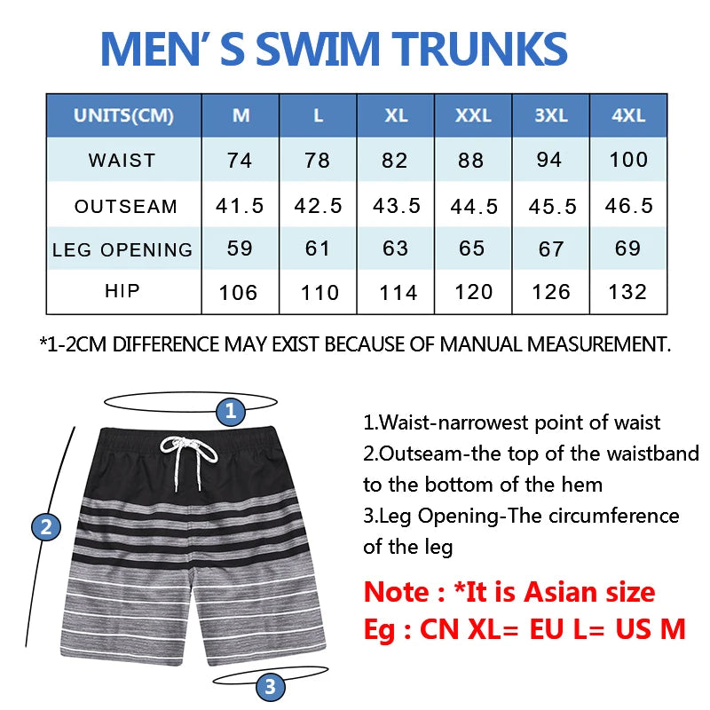 AquaFlex Quick Dry Men's Board Shorts ATHLEXES