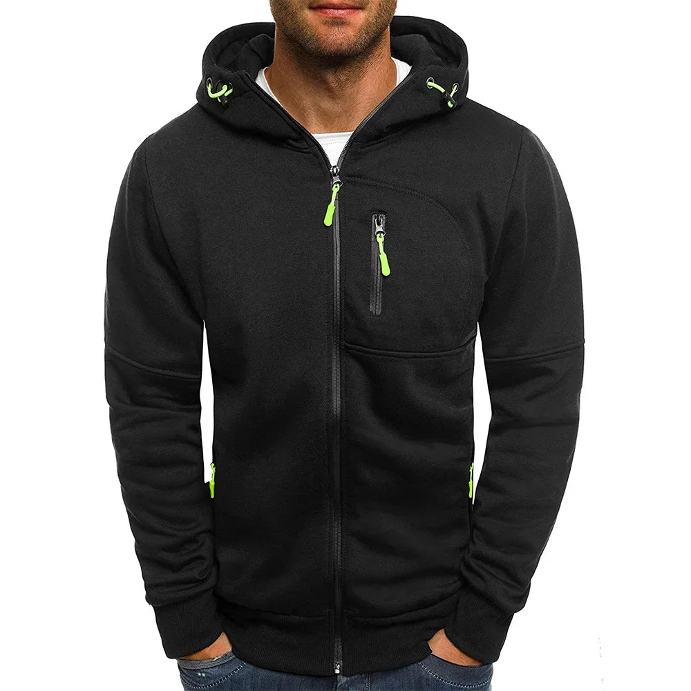 UrbanStyle Men's Hooded Zipper Jacket with Custom Logo ATHLEXES