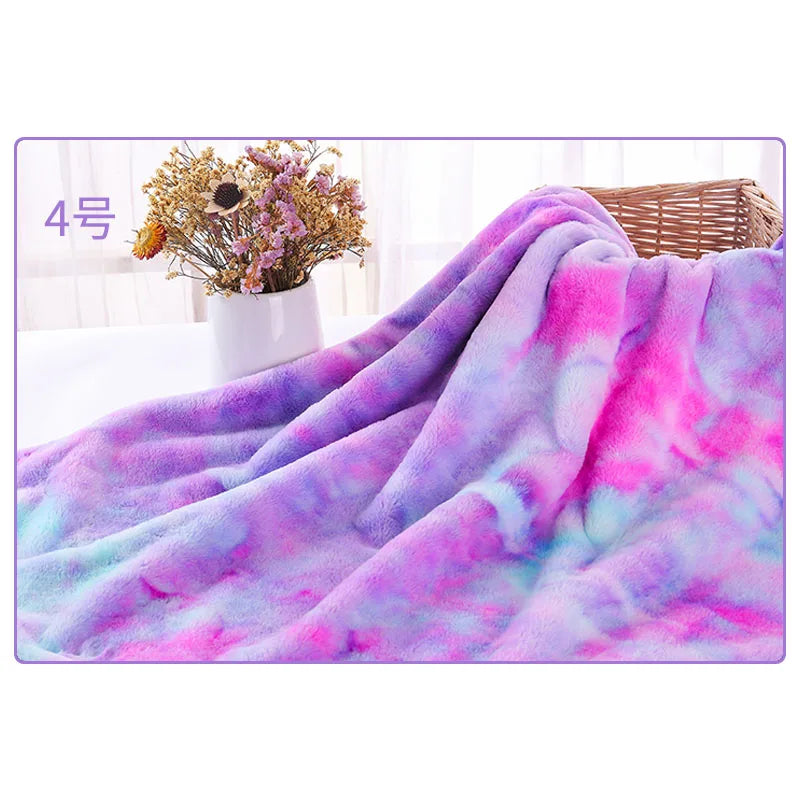 Rainbow Plush DIY Fabric for Creative Crafts ATHLEXES