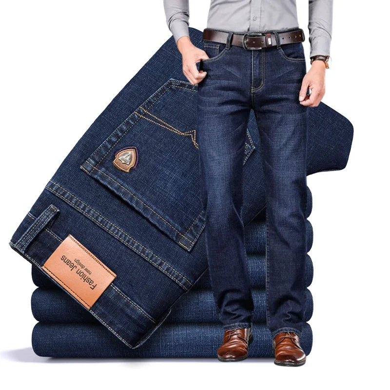 Shan Bao Classic Straight Stretch Denim Jeans ATHLEXES