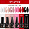 NailArt Pro 6pc UV Gel Polish Kit for Manicure ATHLEXES