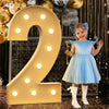 Radiant 4FT DIY Light Up Numbers for Celebrations ATHLEXES