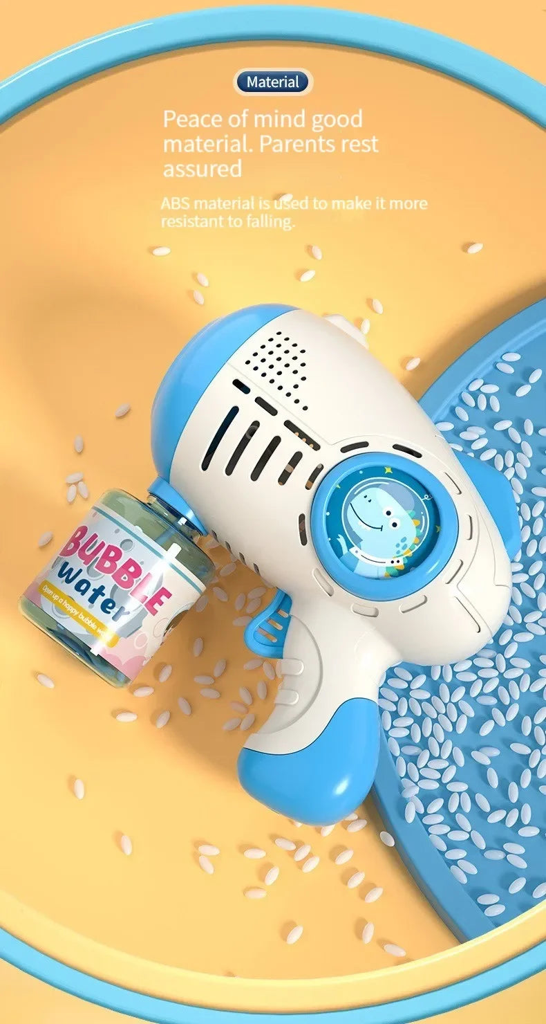 DinoBubbles Automatic Bubble Gun Machine ATHLEXES
