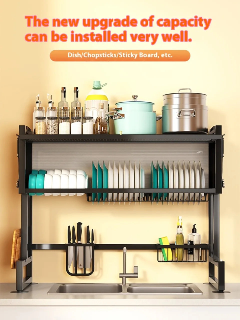Over Sink Kitchen Dish Drying Rack ATHLEXES