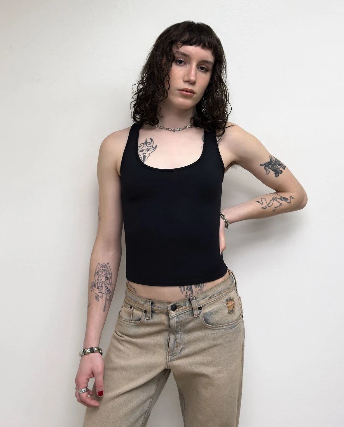Retro Distressed Low-Waist Straight Jeans ATHLEXES